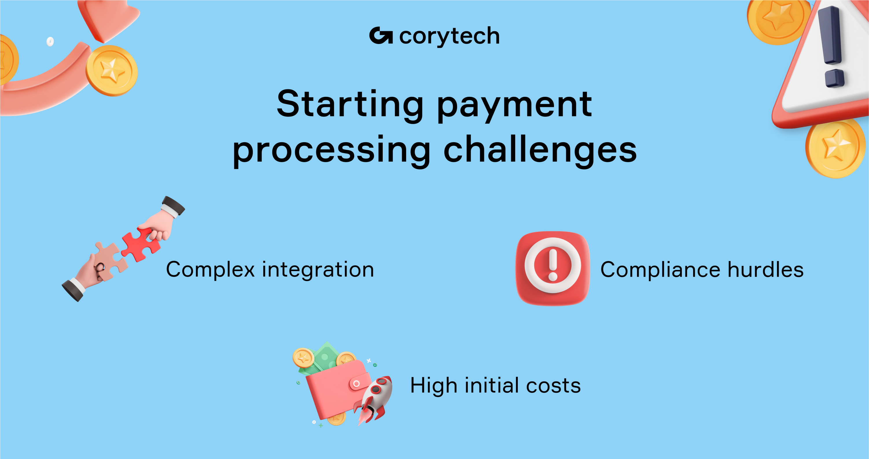 Starting payment processing challenges